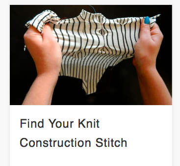 Find your knit stitch